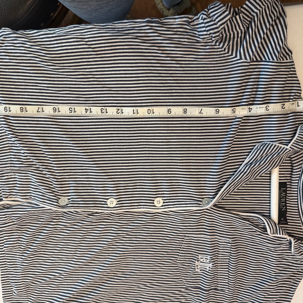 Ralph Lauren Black and White Striped Pajama Set - Picture 4 of 10